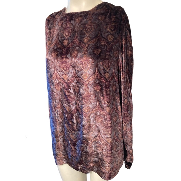 Vintage 70’s FENDI 365 for Neiman Marcus Tapestry Velvet Blouse Sz 42 / 6 US - Picture 11 of 15